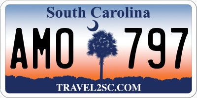 SC license plate AMO797