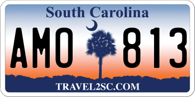 SC license plate AMO813