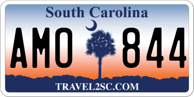 SC license plate AMO844