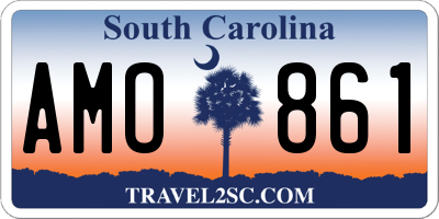 SC license plate AMO861