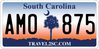SC license plate AMO875