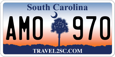 SC license plate AMO970