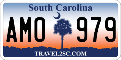 SC license plate AMO979