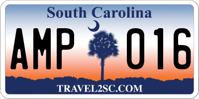 SC license plate AMP016
