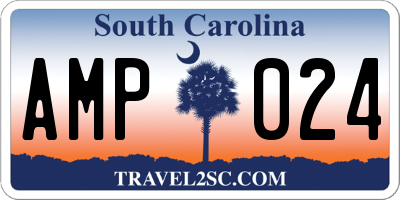 SC license plate AMP024