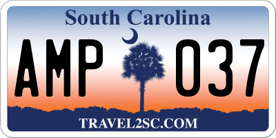 SC license plate AMP037