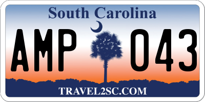 SC license plate AMP043