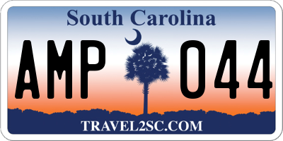 SC license plate AMP044