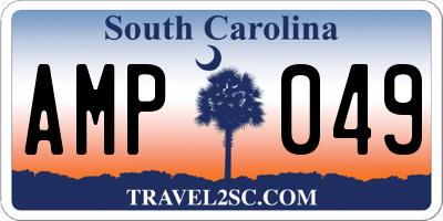 SC license plate AMP049