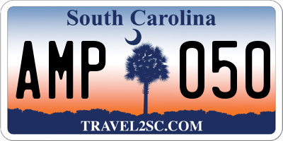 SC license plate AMP050