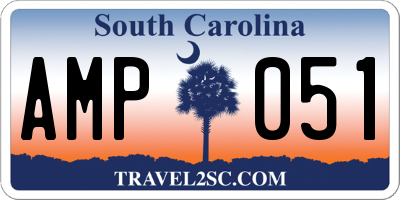 SC license plate AMP051