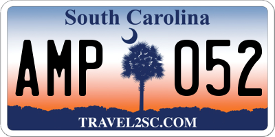 SC license plate AMP052
