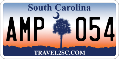 SC license plate AMP054
