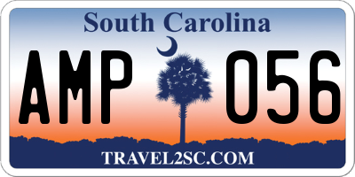 SC license plate AMP056