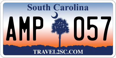 SC license plate AMP057