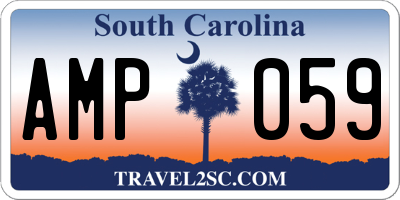 SC license plate AMP059