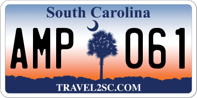 SC license plate AMP061