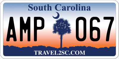 SC license plate AMP067