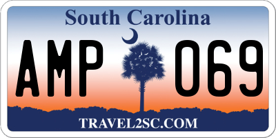SC license plate AMP069