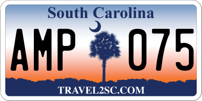 SC license plate AMP075