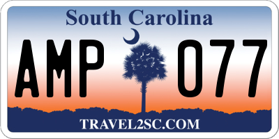 SC license plate AMP077