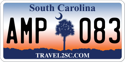 SC license plate AMP083