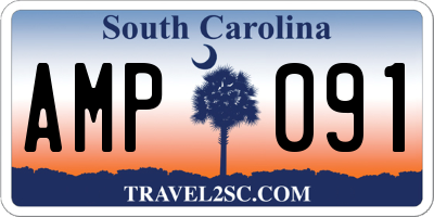 SC license plate AMP091