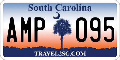 SC license plate AMP095