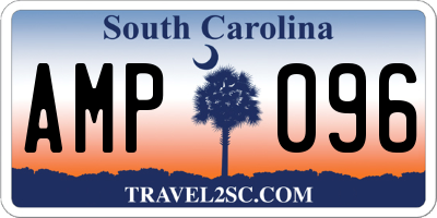 SC license plate AMP096