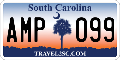 SC license plate AMP099