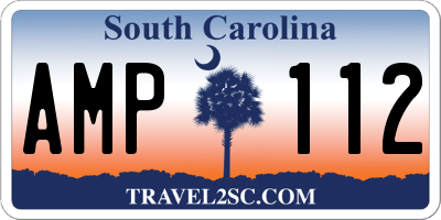 SC license plate AMP112