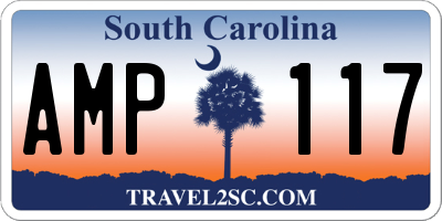 SC license plate AMP117
