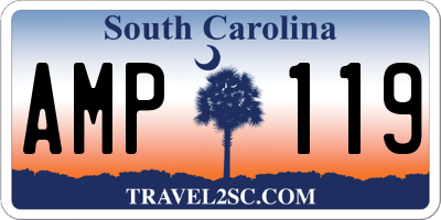 SC license plate AMP119