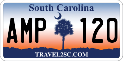 SC license plate AMP120