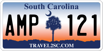 SC license plate AMP121