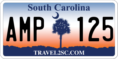 SC license plate AMP125