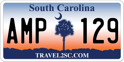 SC license plate AMP129