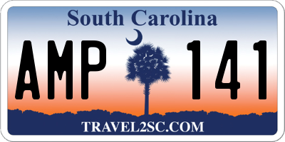 SC license plate AMP141