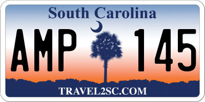 SC license plate AMP145