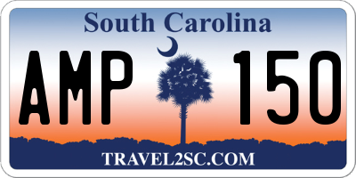 SC license plate AMP150