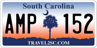 SC license plate AMP152