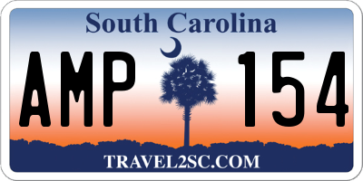 SC license plate AMP154