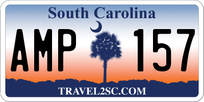 SC license plate AMP157