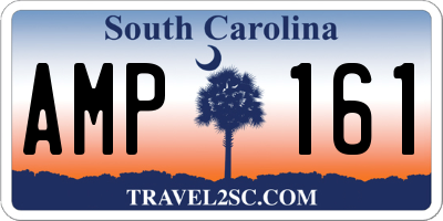 SC license plate AMP161