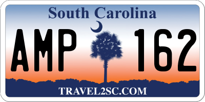 SC license plate AMP162