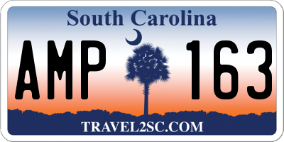 SC license plate AMP163