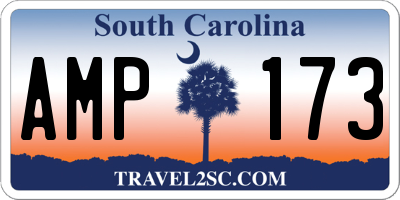 SC license plate AMP173