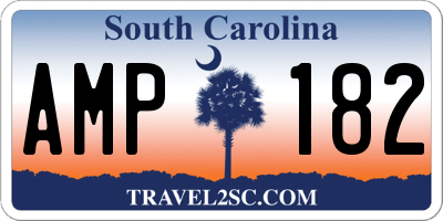 SC license plate AMP182