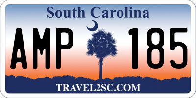 SC license plate AMP185