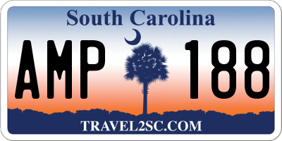 SC license plate AMP188